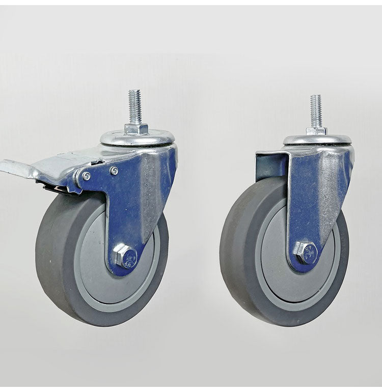 【燕三条製】 PROFACE ガルバリウムソリッドシェルフワゴン2段 460×900×900 クロムメッキポール キャスター付き スチールワゴン キッチンワゴン 業務用 業務用ワゴン(代引不可)