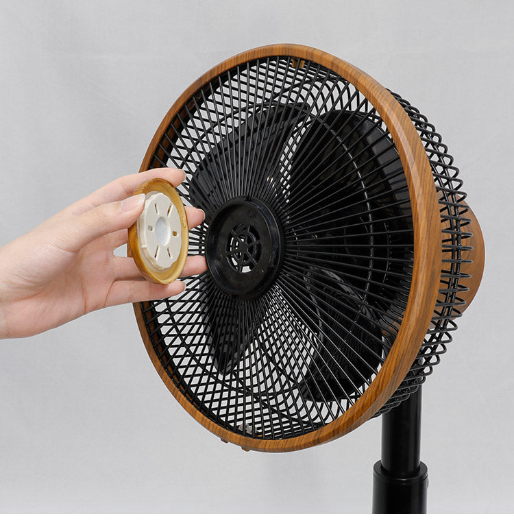 逆回転式扇風機 サーキュレーター DC扇風機 リビング扇風機 木目調 ブラック 送風 逆回転 静音 空気循環 オールシーズン DCモーター