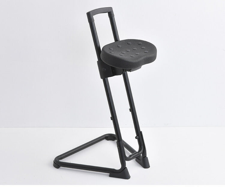 スタンディングワークサポートチェア 高さ11段階調整 ワーキングチェア ハイチェア 座面角度調整 高さ調整 安定 デスクワーク 椅子 ワーキングチェア 立ち仕事 高さ調整(代引不可)