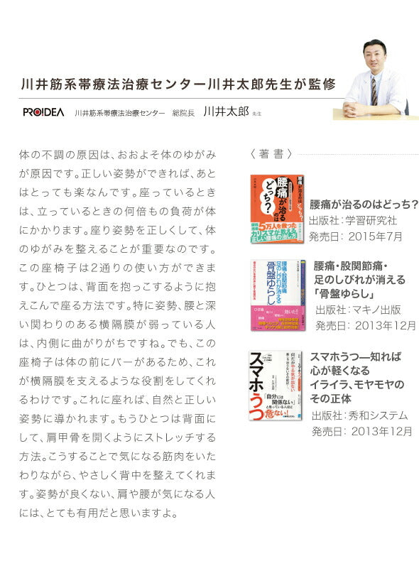 座椅子 リクライニング 背筋がGUUUN 美姿勢座椅子 クッション 腰痛 椅子 骨盤矯正 0070-2058