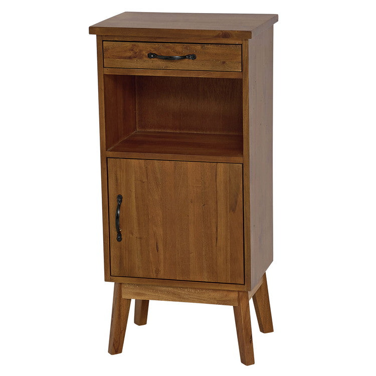 マホガニー天然木 電話台 FAX台 幅42 アンティーク調 ルーター収納 モデム収納 ルーターラック モデムラック 背面 コード穴 おしゃれ(代引不可)