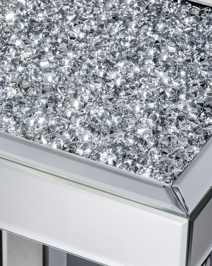 テーブル 鏡 ミラー クロシオ ダイヤテーブル ロー ミラー(代引不可)