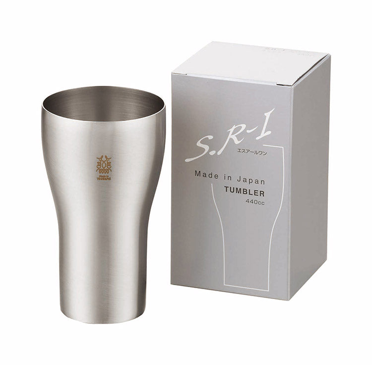 カクセー SR-I ステンレスタンブラー 440cc サテン仕上げ ステンレス 保冷力 シングル構造 飲み物(代引不可)
