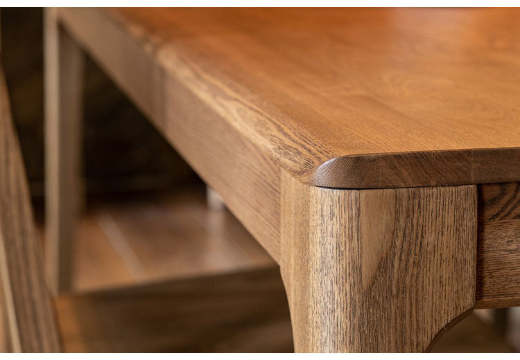 ダイニングテーブル 幅180cm 天然木 タモ無垢材 オイル仕上げ おしゃれ 北欧 シンプル 木目 木製 新生活 6人掛け 6人用 ienowa イエノア(代引不可)