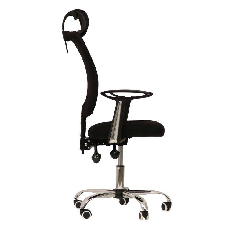 ハイバック ヘッドレスト付き チェア オフィスチェア ロッキングチェア メッシュチェア メッシュ 会社 リモートワーク 在宅(代引不可)