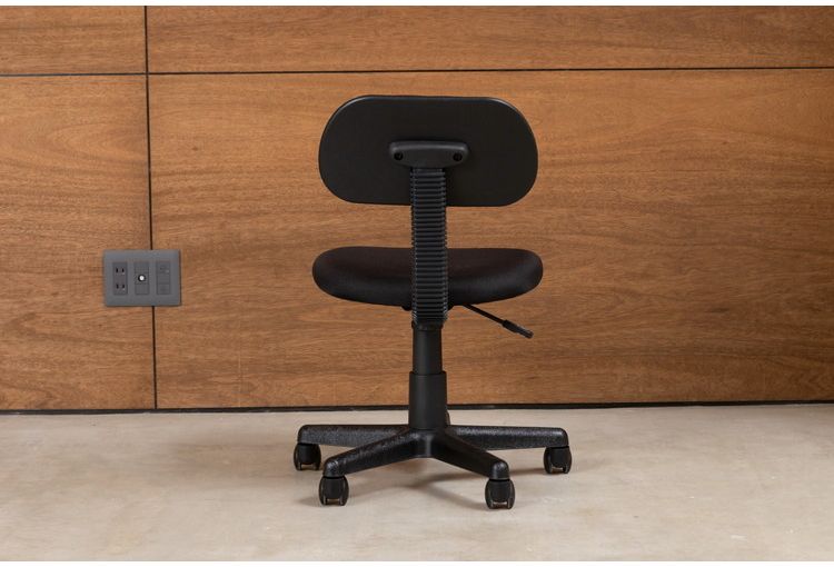 オフィスチェア 背もたれ 肘無し ガス圧昇降式 昇降式 高さ調節 シンプル チェア いす イス 椅子 会社 会議室 書斎(代引不可)