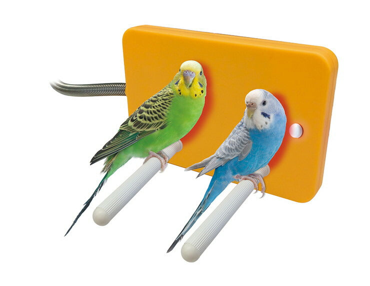 マルカン minimal LAND ほっととり暖 寄りそいヒーター Lサイズ とまり木付き 鳥用ヒーター 鳥用品 小鳥 止まり木 暖房 寒さ対策