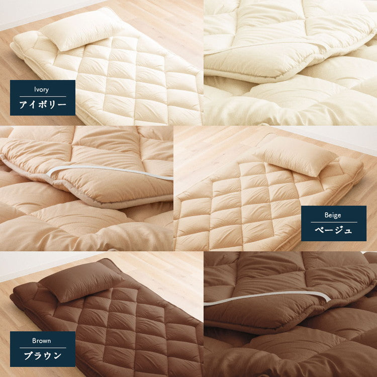 防ダニ 抗菌 ボリューム敷パッド セミダブル 日本製 防ダニ抗菌 ボリューム敷きパッド セミダブル ボリューム ベッドパッド 敷パッド 敷きパット 防ダニ 抗菌 防臭(代引不可)