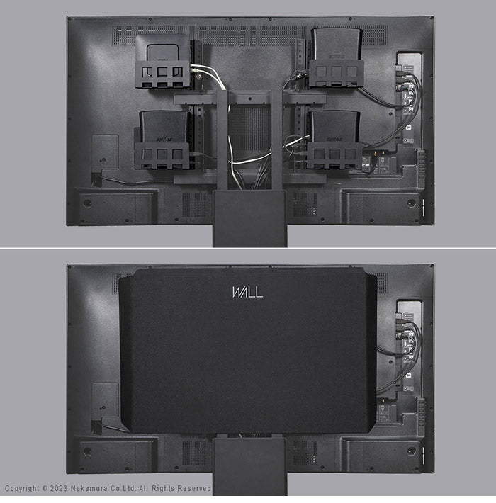 WALLインテリアテレビスタンド V2 CASTER・PRO対応 背面カバー BACK COVER 追加オプション 部品パーツケーブル隠しコード収納コード隠し背面隠しモダン おしゃれスタイリッシュ(代引不可)