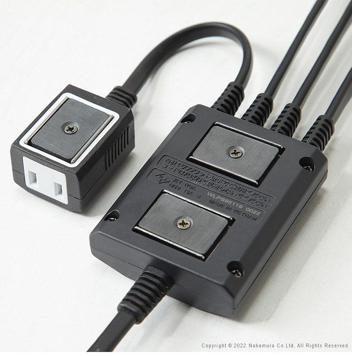 WALLマグネット付きスマート電源タップ 追加オプション 部品 パーツ 電源コード ACコード 延長コード 延長ケーブル コンセント 配線 おしゃれ 磁石 自由に設置 背面収納 テレワーク EQUALS イコールズ(代引不可)