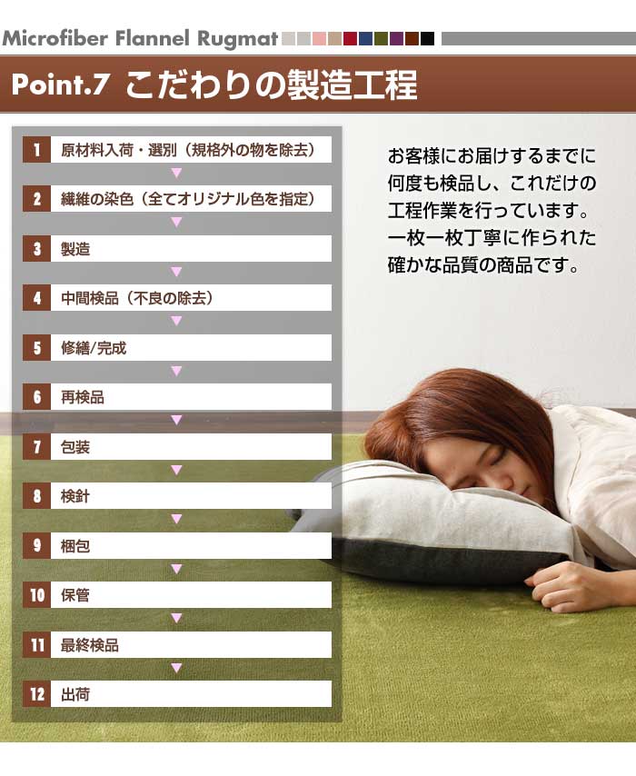 マイクロファイバーラグ ラグマット 190x240cm L 長方形 フランネル 洗える 滑り止め付 北欧 オールシーズン ホットカーペット・床暖対応 リビング 絨毯 カーペット