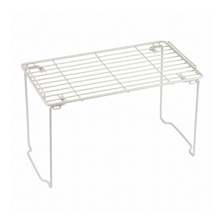 シンク下 シンクまわり キッチンラック ワイヤー 積み重ね棚 足折れ式 L ワームグレー LD-251 Style Storage(代引不可)