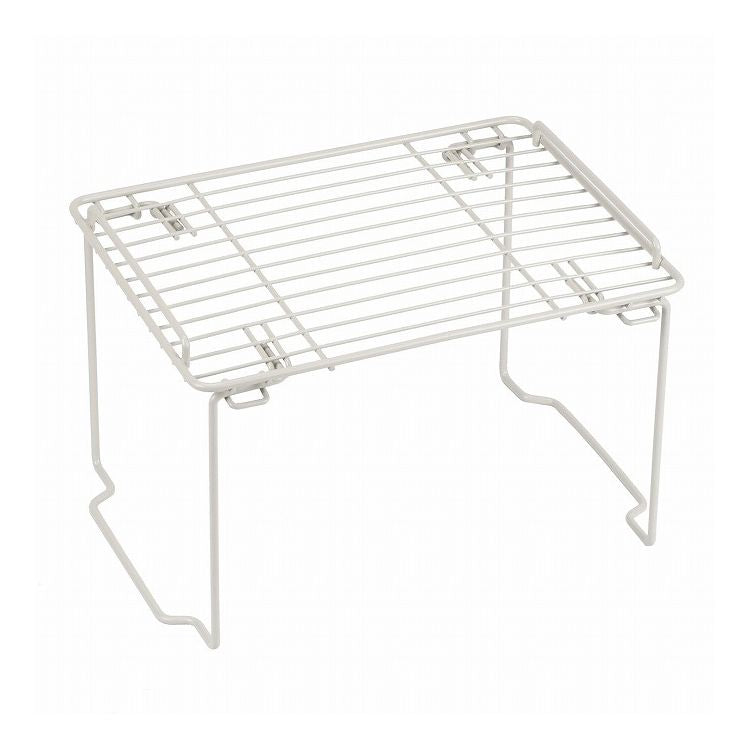 シンク下 シンクまわり キッチンラック ワイヤー 積み重ね棚 足折れ式 ミニ ワームグレー LD-254 Style Storage(代引不可)