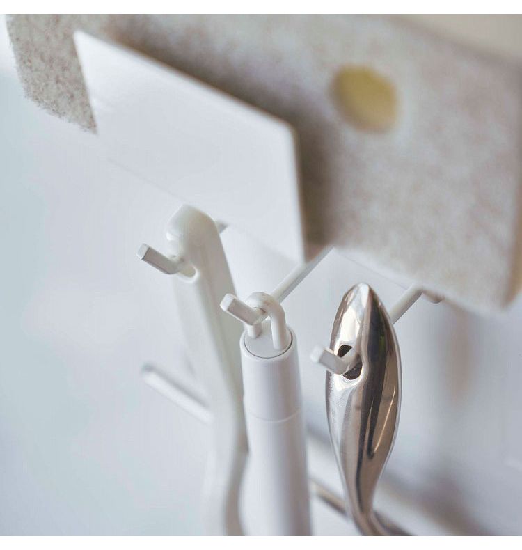 山崎実業 マグネットバスルームクリーニングツールホルダー ミスト Mist ホワイト