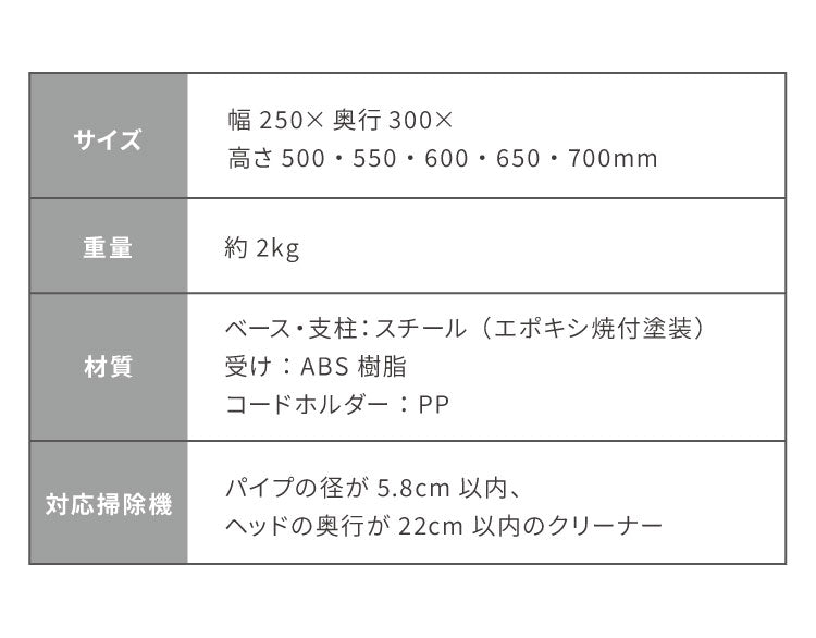 伸晃 クリーナースタンド 立て掛けタイプ CS-TNBK 高さ調節 makita対応 ダイソン対応 掃除機スタンド スティッククリーナー用 スタンド 掃除機収納 黒 ブラック