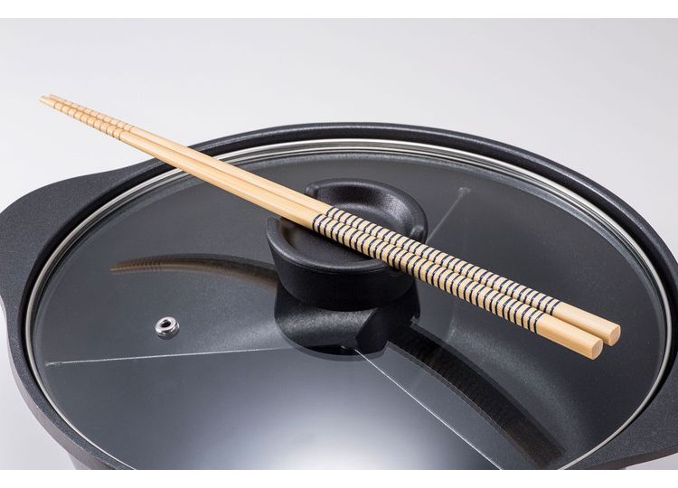 IH 3食鍋 三食鍋 ガラス蓋付 26cm ダイヤモンドコート ND-8400 ビストロ・トレシェルタ キムチ鍋 韓国料理(代引不可)