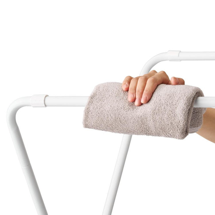 ベストコ 物干し 室内干し X型 組み立て簡単 すっきり コンパクト 幅70×奥行64.5×高さ127cm ホワイト NY-331