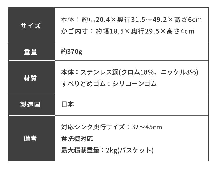日本製 燕三条 シンクに渡せる 水切りかご シンク内外両用 吸水マットに合わせて使える ステンレス 水切りラック シンク渡し 伸縮 水切りカゴ バスケット オークス レイエ AUX leye(代引不可)