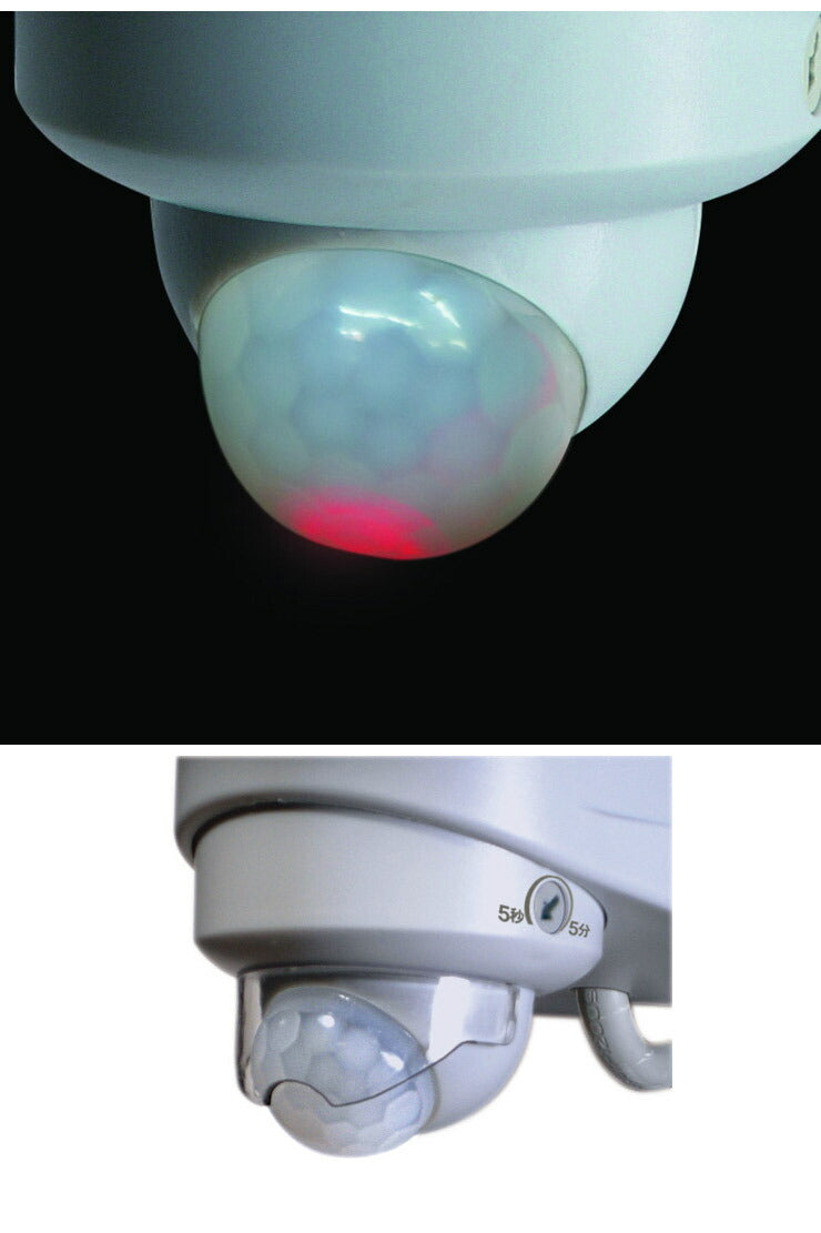 LEDセンサーライト ムサシ RITEX ライテックス LED-AC307 コンセント式 7W×1灯 明るさ500ルーメン 人感センサーライト 防犯 屋外 防犯グッズ 玄関(代引不可)