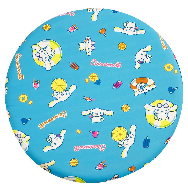 冷感シートクッション シナモロール 円形 クッション マイクロ生地 ふんわり 通年使用可 接触冷感シリーズ サンリオキャラクターズ sanrio かわいい おしゃれ プレゼント ギフト 座布団 キャラクター(代引不可)