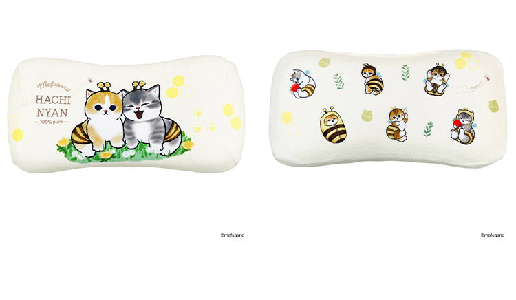 mofusand ミニリラックスピロー サメにゃん アイスにゃん はちにゃん 腰枕 背当てクッション 可愛い かわいい キャラクター もふさんど モフサンド(代引不可)