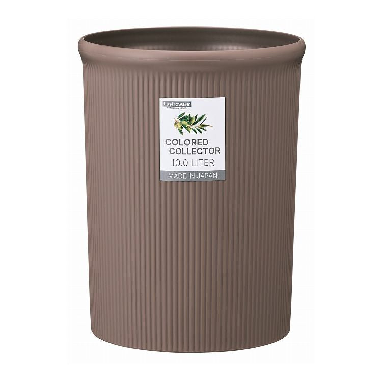 岩崎工業 カラードコレクター M トープ L-1061 WH ダストボックス くずかご ゴミ箱 ゴミ入れ 丸型 リビング(代引不可)
