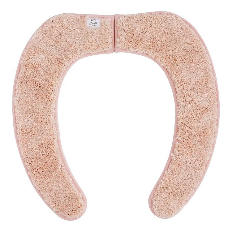 レック ぴたQ 吸着べんざシート もこふわ タフトスリム ピンク 便座シート 便座カバー 厚手 もこもこ 暖か ふわふわ 貼る(代引不可)