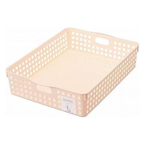 【5個セット】イノマタ化学 ストックバスケット A4 ライトピンク 4570イノマタ化学 ストックバスケット A4 ライトピンク 4570 書類収納 A4書類 小物収納 収納ボックス トレー 日本製(代引不可)
