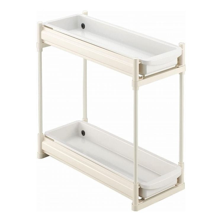 伸晃 Belca シンク下スライドラック 2段 スリムタイプ SS-304 キッチン収納ラック(代引不可)