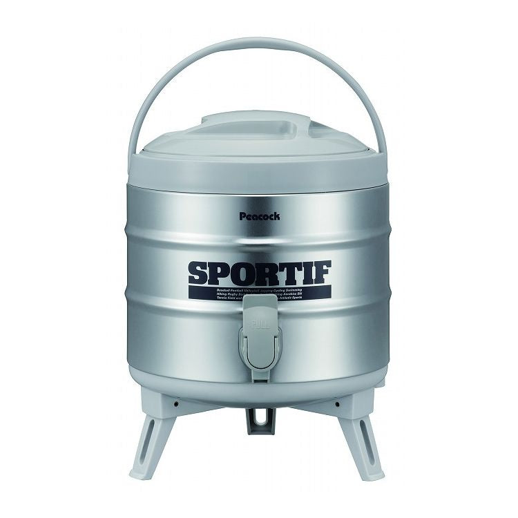 ピーコック魔法瓶工業 ステンレスキーパー 6.1L グレー INS-60K 保温 保冷 抗菌 スポーツ飲料OK ウォータージャグ 大容量(代引不可)