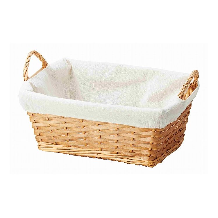 ちどり産業 ポプラバスケット角 収納 編み ナチュラル(代引不可)