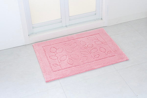 オカ 乾度良好 ファイン バスマット 50×70cm ピンク すぐにサラサラ、足にふんわり抗菌バスマット(代引不可)