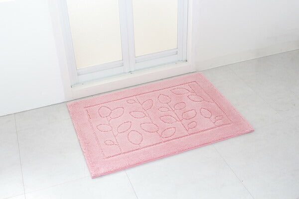 オカ 乾度良好 ファイン バスマット 60×85cm ピンク すぐにサラサラ、足にふんわり抗菌バスマット(代引不可)