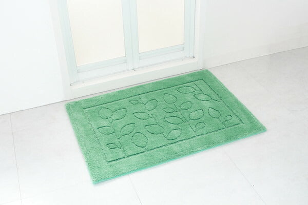 オカ 乾度良好 ファイン バスマット 60×85cm グリーン すぐにサラサラ、足にふんわり抗菌バスマット(代引不可)