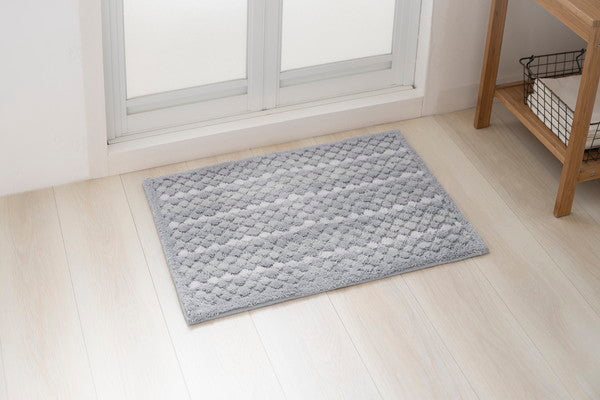 オカ 乾度良好 抗カビプラス バスマット 45×60cm グレー 裏面抗カビ加工でいつでもキレイ!(代引不可)