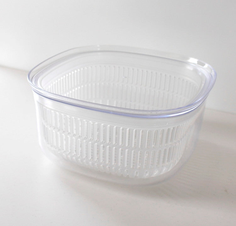 オカ プリス ベジマジ あらう レギュラー ホワイト野菜 水切り 保存 ざる フタ付き ボウル サラダ 果物(代引不可)