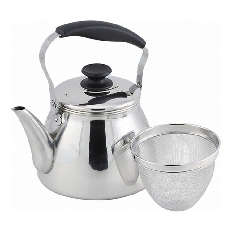 パール金属 モルティ ステンレス 広口ケットル 3L HB-5643茶こし付 ヤカン(代引不可)