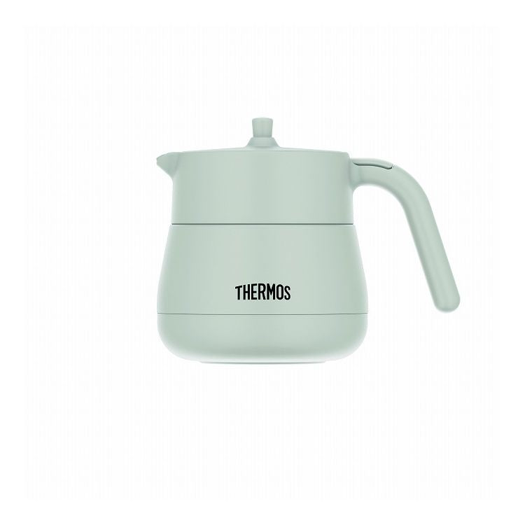 サーモス 真空断熱ティーポット 450ml ライトグレー TTE-450LGY(代引不可)