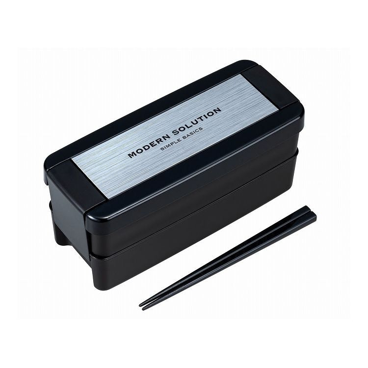 岩崎工業 イージーケア ランチボックス 2段 680ml シルバー B-1488 HN 男子高校生 子供(代引不可)