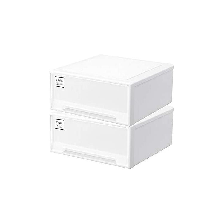 2個セット 天馬 Fits フィッツケース ワイド ホワイト 幅45cm 奥行45cm 高さ20cm(代引不可)