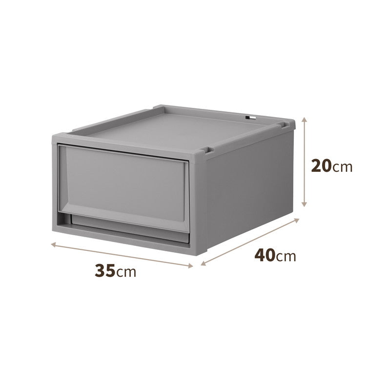 【6個セット】 天馬 Fits フィッツケース 幅35×奥行40×高さ20cm グレー FC40-3520 天馬「フィッツケース」の奥行40cmのサイズ!(代引不可)