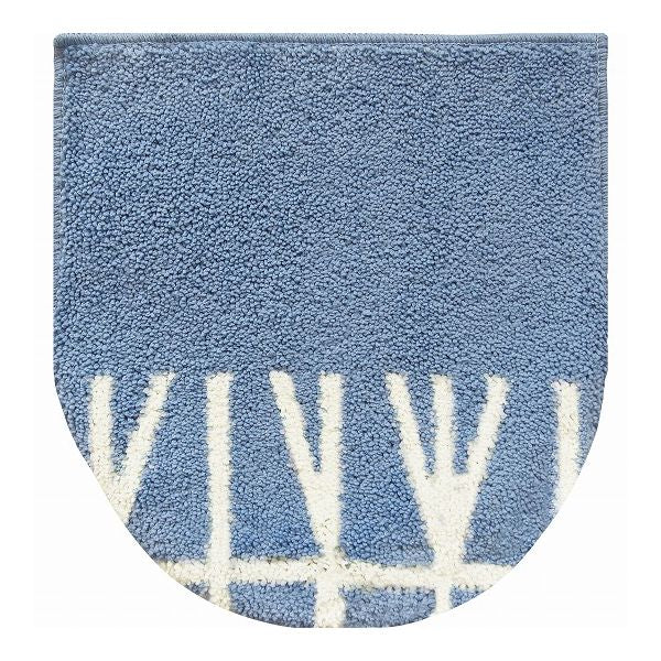 オカトー ナチュラル 兼用 フタカバー ブランチブルー トイレ フタカバー 貼る 粘着 シート 洗濯機OK 蓋カバー(代引不可)