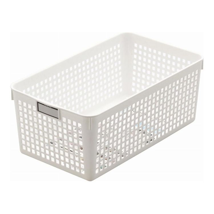 【5個セット】 イノマタ化学 ネームバスケット ワイド ホワイト 4582整理 整頓 名前 名称記入 インデックス 片付け(代引不可)