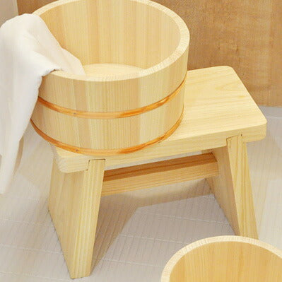 池川木材工業 桧 風呂椅子 大 風呂いす バスチェア 木製(代引不可)