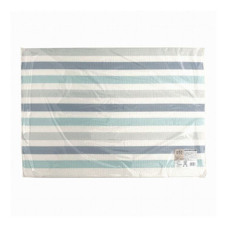 ワイズ お風呂マット 85×60×厚み1.8cm ボーダー 浴室マット 洗い場 日本製 風呂場 すのこ 保温(代引不可)