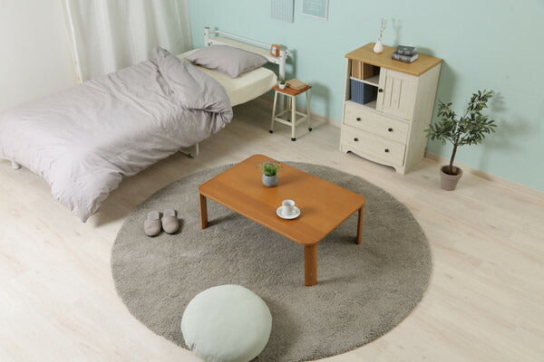 不二貿易 折脚ローテーブル ナチュラル 12842 折りたたみ テーブル ローテーブル KSM-9060(代引不可)