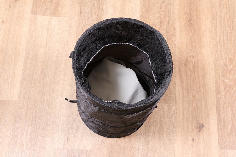 【2個セット】 不二貿易 LB ポップアップランドリー ラウンド / 40L ブラック 29265 バスケット ボックス メッシュ 簡易 コンパクト(代引不可)