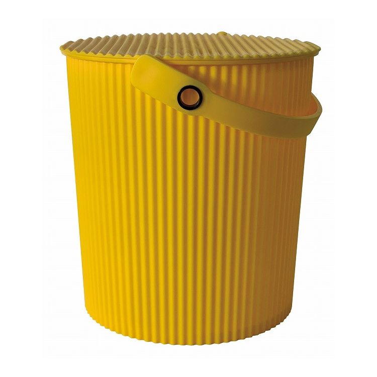 八幡化成 カラーバケット(フタ付)203 20L イエロー バケツ 蓋付き(代引不可)