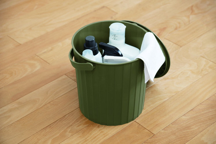 新輝合成 座れるマルチバスケット 10L カーキグリーン(代引不可)