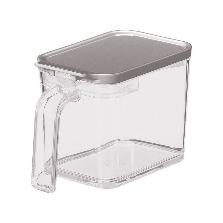 【2個セット】 アスベル フォルマ MRポット(700ml) グレー A1108 調味料入れ キッチン収納 ポット 砂糖入れ シュガー 塩入れ